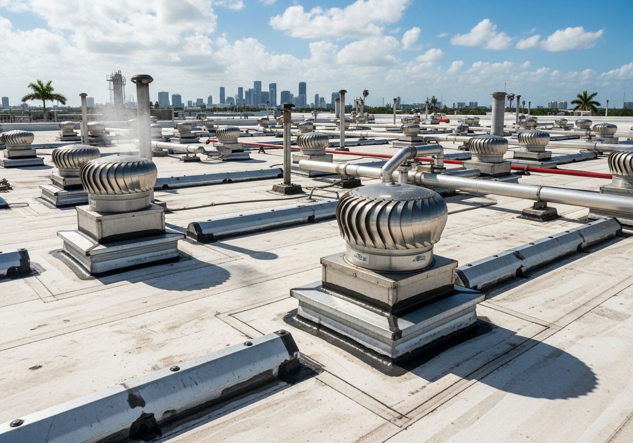 Process Exhaust Degrading Standard Roofing Membranes