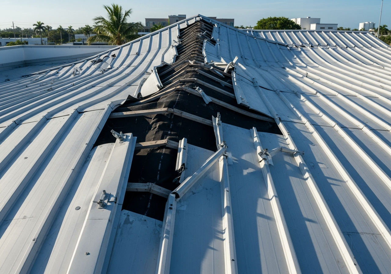 Standing Seam Clip Failure Allowing Panel Movement