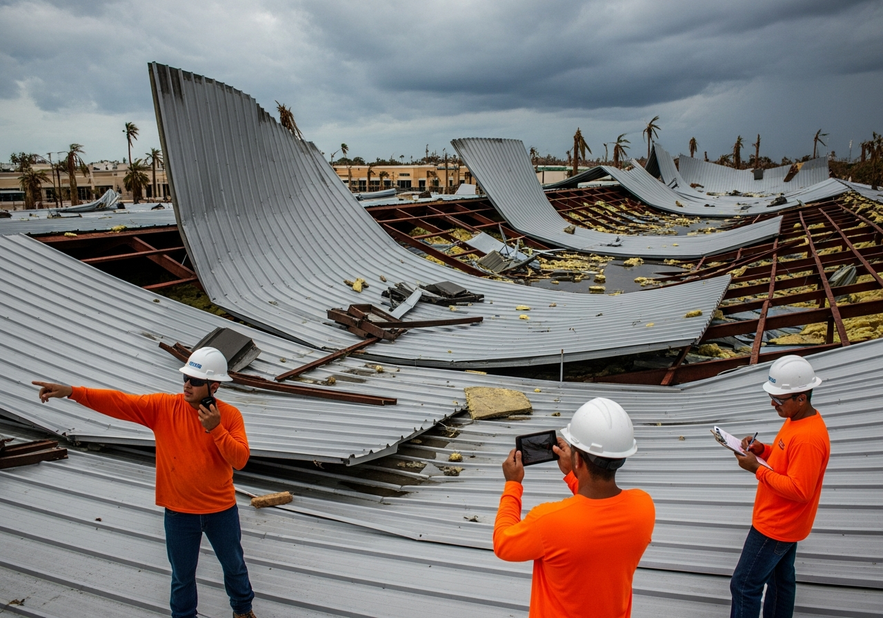Hurricane Damage — Lifted or Missing Panels