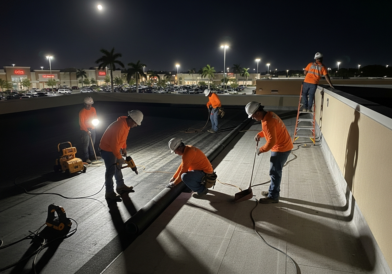 Roof Replacement During Holiday Shopping Season
