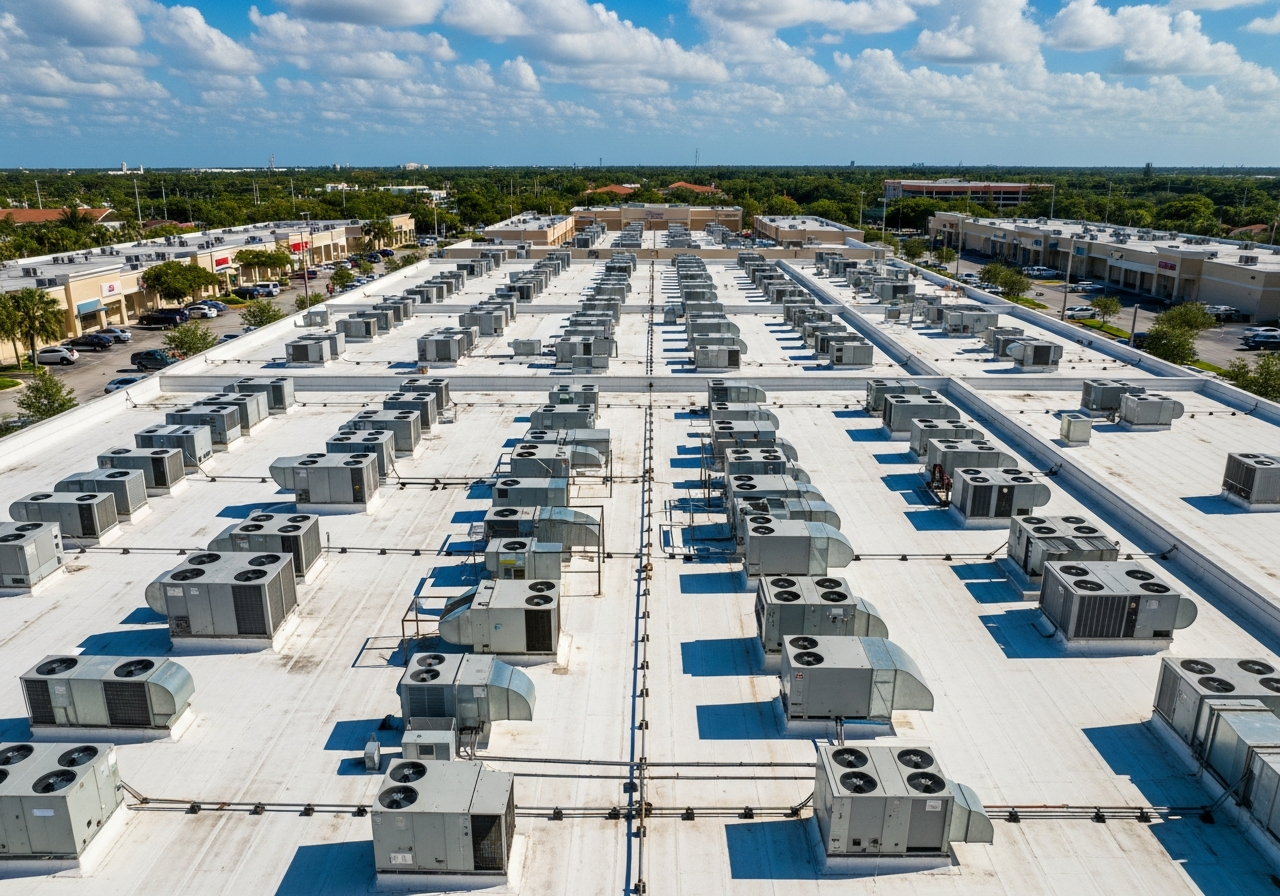Shared Roof With Multiple Tenant HVAC Systems
