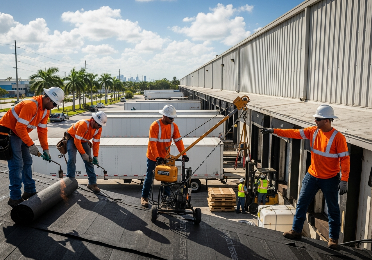 Roof Replacement Around Active Inventory and Loading Docks