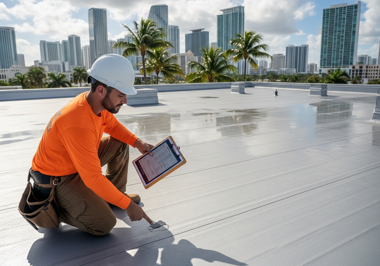 Developing seam or flashing defects