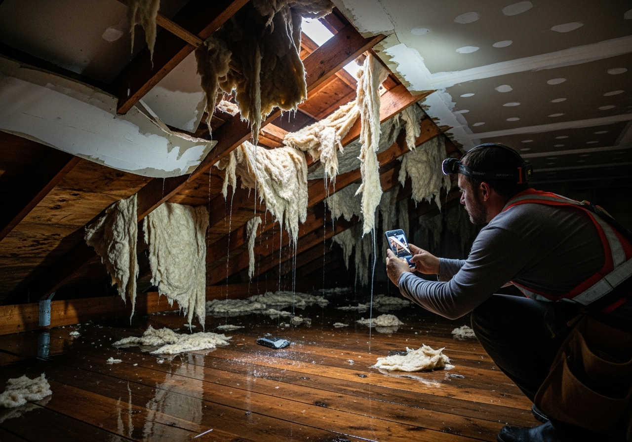 Attic Flooding After a Storm