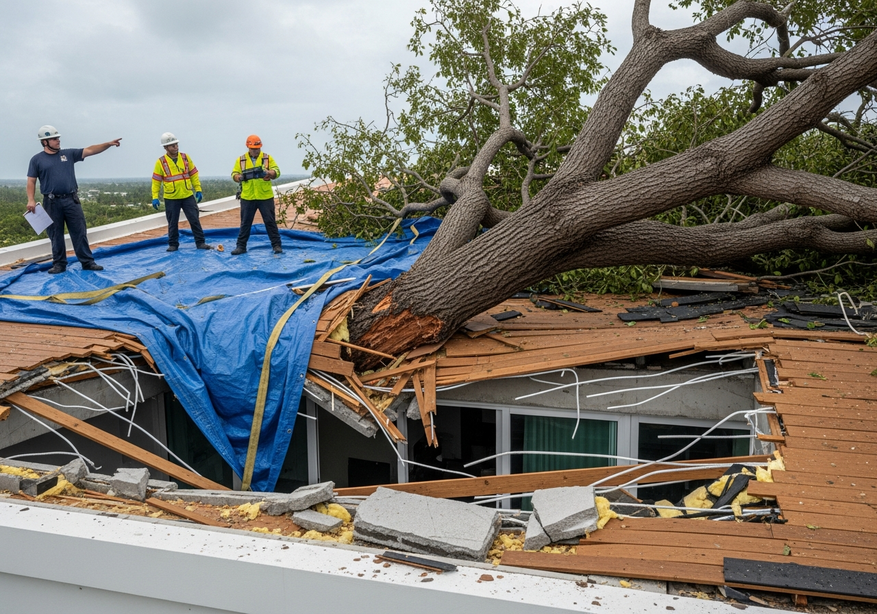 Tree Branch Through the Roof