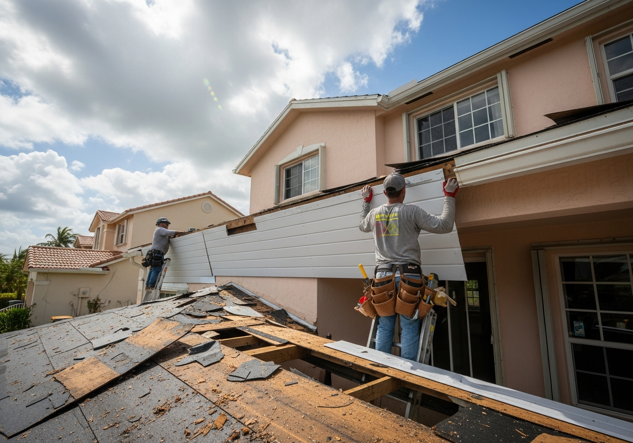 Soffit Panels Damaged or Missing After Storm