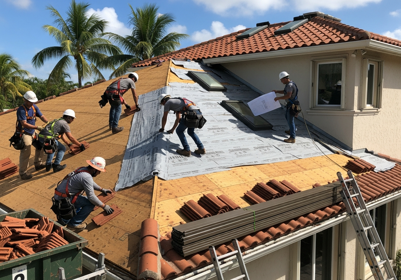 Transition From Tile or Shingle to Metal