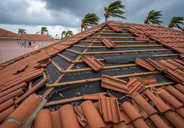 Tiles Blown Off or Cracked in High Winds