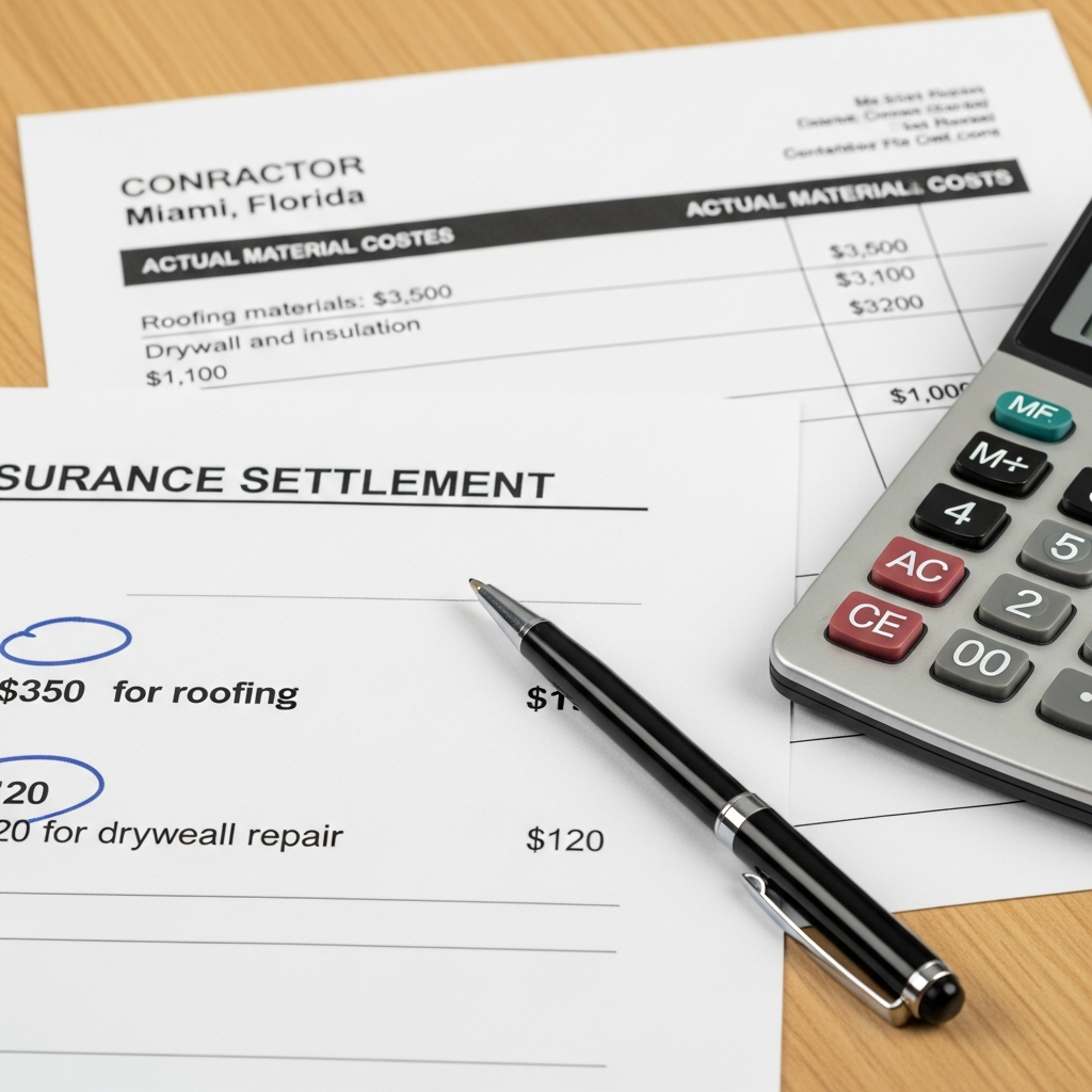 Insurance Company Using Wrong Material Pricing