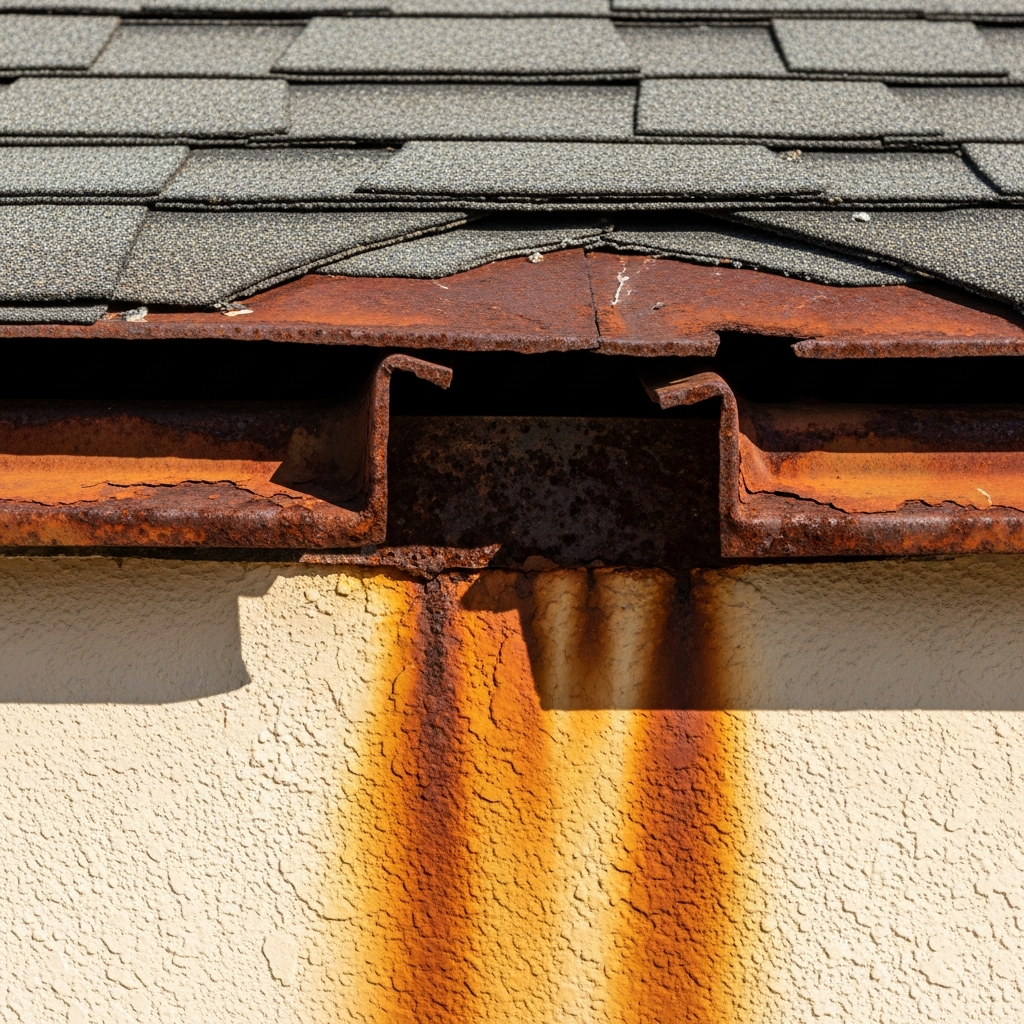 Visible damage before a project