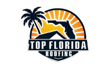 a logo with a palm tree and a house